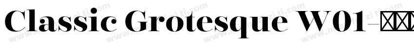 Classic Grotesque W01字体转换